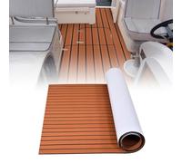 Générique Revêtement de Sol pour Bateau en Mousse EVA, antidérapant, 240 x 112 cm, Autocollant, Imitation Teck, pour Bateaux, ponts de Bateaux, Yachts, piscines, bateauxs à Moteur, Hors-Bords, Kayaks