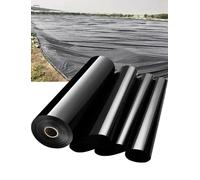 Générique Revêtement imperméable en géomembrane Noire, sous-Couche d'étang en PEHD renforcée for l'aménagement paysager de Pond Creek, Protection des pentes/revêtement de Canal(288g,492x3.3ft)