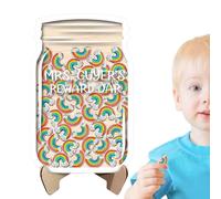 Générique Reward Jar - Wood, Acrylic, 21x13.7cm | Classroom Incentive Chart, Behavior Reward Container | Motivational Tool for Students, Teachers, and Parents Classroom Management
