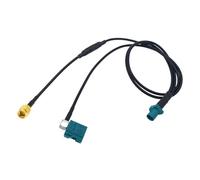 Générique RG174 Pigtail Car GPS Extension Cord Radio Adapter Connect Wire 0.5M Z Male to Z Female/SMA/SMA90° Right Angle Y Type Splitter Cable (1)