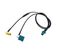 Générique RG174 Pigtail Car GPS Extension Cord Radio Adapter Connect Wire 0.5M Z Male to Z Female/SMA/SMA90° Right Angle Y Type Splitter Cable (2)