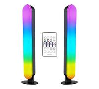 Générique RGB Light Bar | 25cm Desktop Ambient Light 2 Pieces Tabletop Lighting Supplies, ABS Adjustable Mood Lamp | Gamers Content Creators Tech Lovers Home Bedroom Study Desk Office Photography