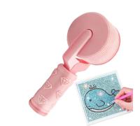 Générique Rhinestone Craft Roller | 4.02In Ergonomic Gem Art Pressing Tool 3D Printed | Comfortable Handle Embroidery Press Accessory Precision Smoothing | DIY Art Painting Crafts