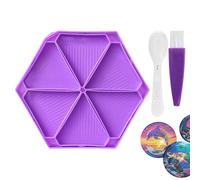 Générique Rhinestone Painting Trays, DIY Bead Sorting Tools, Multi Size Craft Accessory Set Organizer, Diamond Art Tray with Pour Spout, Craft Hobby Supplies for Creative Projects Home Use