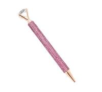 Générique Rhinestone Pen - Sparkly Push Button Ballpoint Pen | Large Gem Crystal Writing Tool Elegant Fancy Office Desk Accessories for Women, Teachers, Nurses, Daily Writing or Work Use
