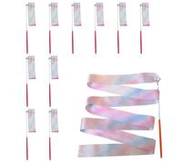 Générique Rhythmic Gymnastics Ribbon - Colorful Dance Streamer Wand Set