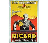 générique Ricard Pastis Marseille Reproduction Affiche Poster-Format Size 50X70 cm-Papier Luxe 300 g-Tous formats et Supports possibles Nous Consulter