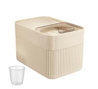 Générique Rice Containers | Dustproof Pet Food Organizer Bin With Measuring Cup, Convenient Rice Organizer Containers For Cereal Pet Food Flour Snack Grain