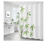 Générique Rideau de Bain Noël Plantes Vertes - Déco Salle de Bain Sapin de Noël, Tissu Imperméable Lavable(YL-YYY-7,80 * 180high)