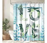 Générique Rideau de Douche Love (Amour) Rideau Douche VéGéTaux Polyester Anti Moisissure Lavable Imperméable Tissu Rideaux de Baignoire 180x200 cm avec 12 Crochets A1462