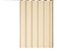 Générique Rideau de Douche Tissus Polyester Imperméable Blanc/Vert/Bleu,Rideau de Bain Lavable avec Crochets pour Salles de Bains,Baignoire(Jaune Clair,160x180cm)