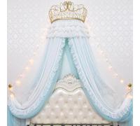 Générique Rideau De Lit à Baldaquin en Dentelle, Tente en Filet Suspendue, Décoration De Chambre De Style Princesse, Adapté Au Lit Double De 1,2 à 1,8 M (Green 1.8m Bed)