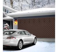 Générique Rideau De Porte De Garage pour l'hiver Magnétique Kit D'isolation pour Porte De Garage Rideau Isolant Thermique en Coton Rideau De Porte Magnétique À Isolation Thermique(Café,300x220cm)