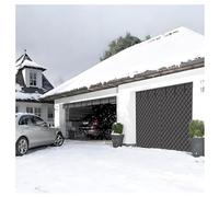 Générique Rideau de Porte Magnétique Rideau de Porte Isolant Thermique Rideaux Thermique Isolant en Coton, Fermeture Automatique, pour Terrasse Interieur de Garage(Gris,2.4x2.4M/8x8FT)