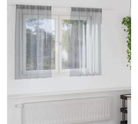 Générique Rideau en Voile 2 pcs Gris foncé 140 x 140 cm Polyester,Maison & Jardin,Décorations,Habillages de fenêtre,Rideaux,Gris,0.97 KG,4108027