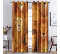 Générique Rideau Géométrie Moderne, Lot de 2 Rideau Thermique Anti Chaleur, Rideaux Occultant Chevron pour Cuisine Chambre Salon, Rideaux Decoration Maison, 140x260 cm (LxH) A-G15