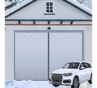Générique Rideau Isolant Magnétique pour Porte De Garage,Moustiquaire d'hiver,Rideau De Porte Suspendu,Rideau Thermique,Protection Contre Le Froid,Protection pour Porte De Garage,Gris,W198xH213cm