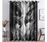 Générique Rideau Occultant Aigle Mythique, Rideaux et Draperies Intérieurs Animaux Fantastique Lot de 2, Rideau Salon Chambre Fenetre à Oeillets, L 140 x H 220 cm D&P21