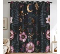 Générique Rideau Papillon de Nuit Céleste, 117 x 228 cm (LxH), 2 Pièces
