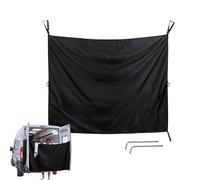Générique Rideau Voiture Pare, Rideaux De Douche pour Porte Arrière De Camping-Car, Rrideau Douche Van Aménagé D'Intimité - Grand Pare- Réglable avec Crochets Magnétiques pour Douches Camping-Car