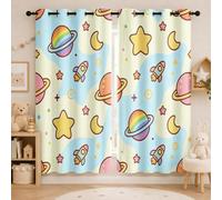 Générique Rideaux Occultant Espace Enfant 140x245 cm 2 Pièces