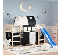 Générique Rideaux pour lit Mezzanine avec Tunnel Blanc et Noir Polyester,Meubles,Lits & Accessoires,Accessoires pour Lits et Cadres de lit,Noir,1.81 KG,835916