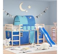 Générique Rideaux pour lit Mezzanine avec Tunnel Bleu Polyester,Meubles,Lits & Accessoires,Accessoires pour Lits et Cadres de lit,Bleu,1.81 KG,835917