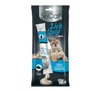 Générique Riga - Friandises pour Chat Adulte Crème Thon | Onctueuses et savoureuses | pour régaler Votre Chat | Le Paquet de 4 Sticks | Lot DE 4
