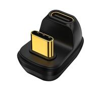 Générique Right Angle Adapter - Type C Elbow Connector for Devices | 8K@60Hz Support with USB 4.0, 40Gbps Data Transfer Speed, Compact Female to Male Design for Laptops Tablets Phones