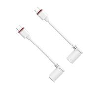 Générique Ring Plug To USB-C Adapter 2pcs, Cylindrical Pluğ Converter For USB-C Cameras Solar Panels, Univeřsal Power Ãdapter For Portable Electronics, Compact Design (Texture Random)