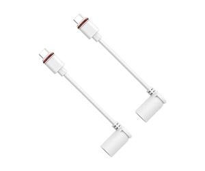 Générique Ring Plug To USB-C Adapter 2pcs, Cylindrical Pluğ Converter For USB-C Cameras Solar Panels, Univeřsal Power Ãdapter For Portable Electronics, Compact Design (Texture Random)