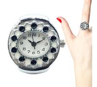 Générique Ring Watches for Women, Finger Ring Watch, Lightweight Finger Watch, Vintage Clock Jewelry, Innovative, Fashionable Finger, Women’s Finger