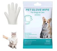 Générique Rinse-Free Dog Shampoo Mitts, No Rinse Pet Care Wipes, Hypoallergenic Pet Bath Wipes 6 Packs, Deodorizing Disposable Pet Wipes for Paw Face Ear Fur and Butt (1PC)