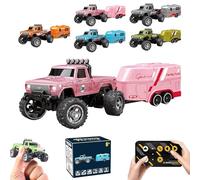 Générique Riprush Mini Monster 1/64 - Off-Road LED Alloy Racer, 3-Speed Modes, 2.4GHz Racing System, for Ages 14+ Hobbyists and Collectors (Gray)