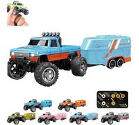 Générique Riprush Mini Monster 1:64 Off-Road LED Alloy Racer, 3-Speed Modes, 360° Flip Rip Rush Alloy Racer with LED Lights, Unleash Adventure, Build Skills (Type B)
