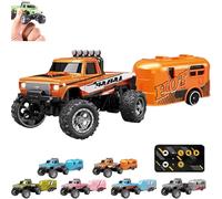 Générique Riprush Mini Monster 1:64 Off-Road LED Alloy Racer, 3-Speed Modes, 360° Flip Rip Rush Alloy Racer with LED Lights, Unleash Adventure, Build Skills (Type E)