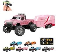 Générique Riprush Mini Monster 1:64 Off-Road LED Alloy Racer, 3-Speed Modes, 360° Flip Rip Rush Alloy Racer with LED Lights, Unleash Adventure, Build Skills (Type C)