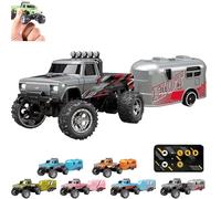 Générique Riprush Mini Monster 1:64 Off-Road LED Alloy Racer, 3-Speed Modes, 360° Flip Rip Rush Alloy Racer with LED Lights, Unleash Adventure, Build Skills (Type A)