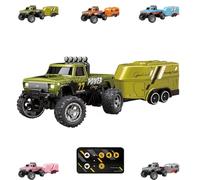 Générique Riprush Mini Monster 1:64 Off-Road LED Alloy Racer, 360° Flip Rip Rush Alloy Racer with LED Lights, 2025 New 3-Speed Variable Speed Off-Road Vehicle, Mini Rc Car (Green)