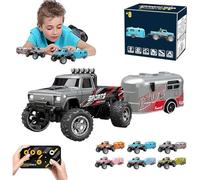 Générique Riprush Mini Monster 1:64 Off-Road LED Alloy Racer,360° Flip Rip Rush Alloy Racer with LED Lights,3-Speed Modes,Built for Stunts,Made to Flex,Unleash Adventure (Black)