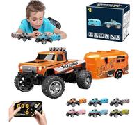 Générique Riprush Mini Monster 1:64 Off-Road LED Alloy Racer,360° Flip Rip Rush Alloy Racer with LED Lights,3-Speed Modes,Built for Stunts,Made to Flex,Unleash Adventure (Orange)