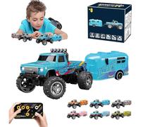 Générique Riprush Mini Monster 1:64 Off-Road LED Alloy Racer,360° Flip Rip Rush Alloy Racer with LED Lights,3-Speed Modes,Built for Stunts,Made to Flex,Unleash Adventure (Sky Blue)