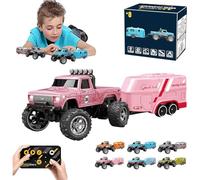 Générique Riprush Mini Monster 1:64 Off-Road LED Alloy Racer,360° Flip Rip Rush Alloy Racer with LED Lights,3-Speed Modes,Built for Stunts,Made to Flex,Unleash Adventure (Pink)