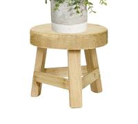 Générique Riser De En Bois - Petit Tabouret Rond, Support De Jardinière D'intérieur | Jardin Extérieur Arrière-cour Ferme Balcon Table Maison Salon Salle De Bain Cuisine Affichage Meubles Décorat