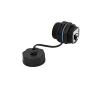 Générique Rj45 Connecteur RéSeau Ethernet Double Passe TêTe Cat6/Cat6a Ip68 éTanche Panneau ExtéRieur Connecteur D’Extension De Fil De Montage (CAT6)