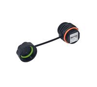 Générique Rj45 Connecteur RéSeau Ethernet Double Passe TêTe Cat6/Cat6a Ip68 éTanche Panneau ExtéRieur Connecteur D’Extension De Fil De Montage (CAT6A)