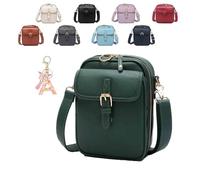Générique Roarrave Crossbody Leather Bag,Large capacity shoulder bag,Women's Anti-theft Crossbody Bag,Matched with a variety of clothes (Green)