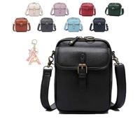 Générique Roarrave Crossbody Leather Bag,Large capacity shoulder bag,Women's Anti-theft Crossbody Bag,Matched with a variety of clothes (Black)