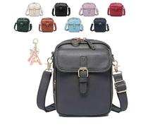 Générique Roarrave Crossbody Leather Bag,Large capacity shoulder bag,Women's Anti-theft Crossbody Bag,Matched with a variety of clothes (Gray)
