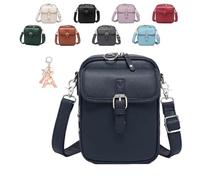 Générique Roarrave Crossbody Leather Bag,Large capacity shoulder bag,Women's Anti-theft Crossbody Bag,Matched with a variety of clothes (Dark Blue)